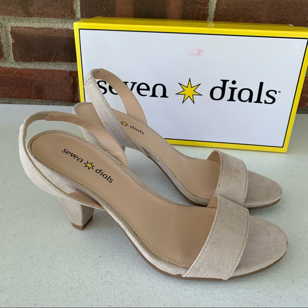 NWB Seven Dials Ramsbury nude chucky heel sandals